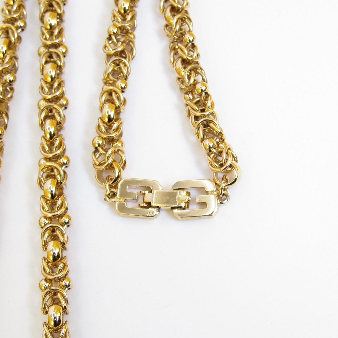 Givenchy Vintage Stylish Golden Long Chain Necklace