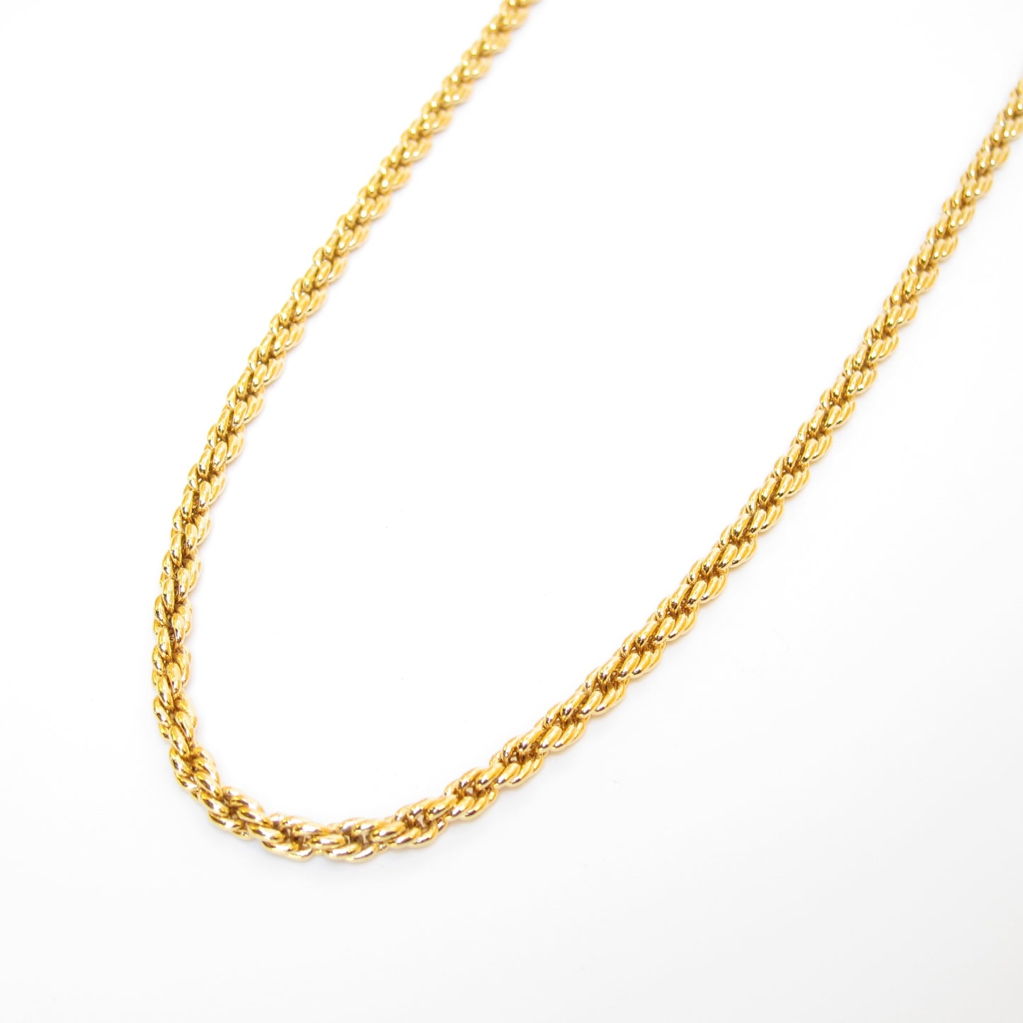 Christian Dior Vintage Stylish Golden Long Necklace