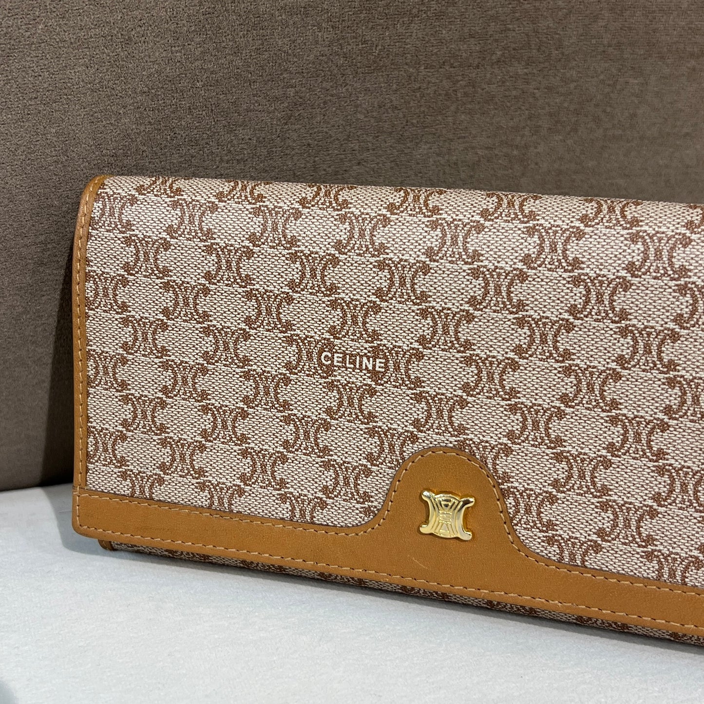 Celine Vintage Macadam Bi-Fold Long Wallet