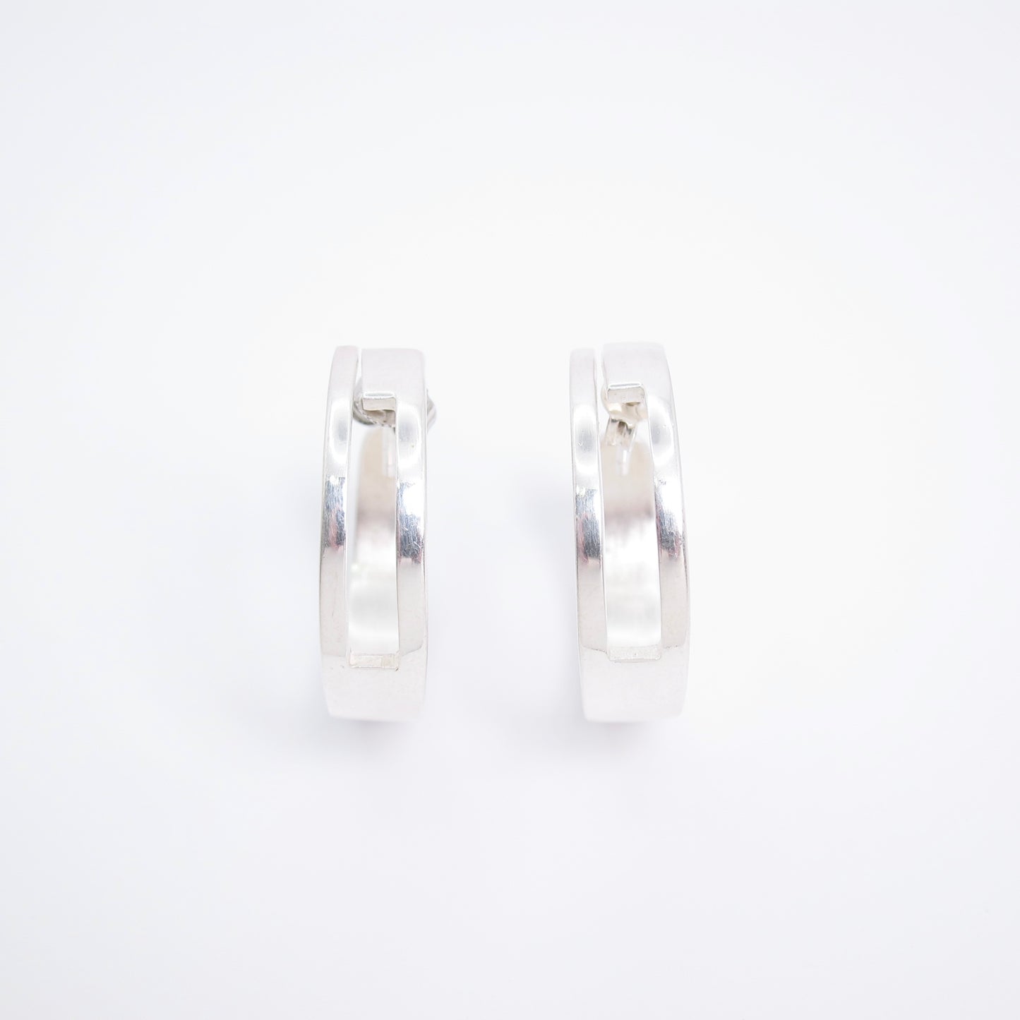 Gucci Vintage G Logo 925 Silver Earrings
