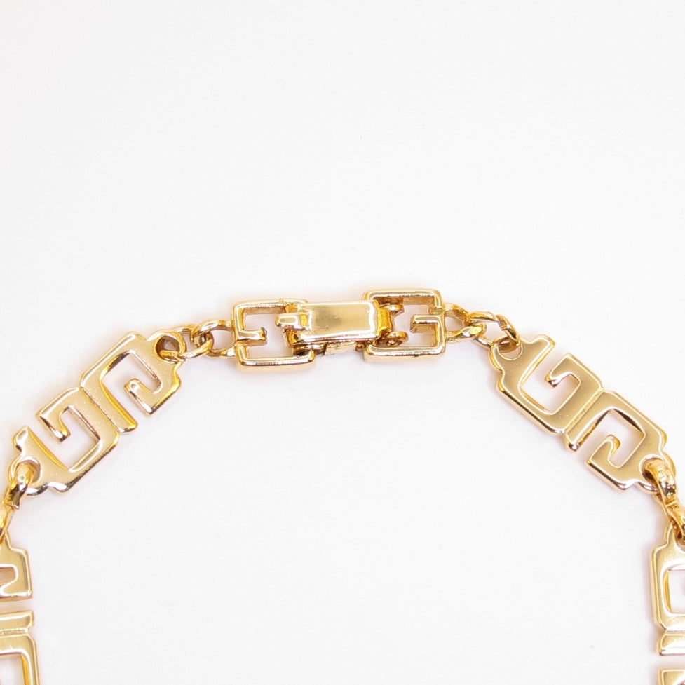 Givenchy Vintage GG Logo Golden Bracelet