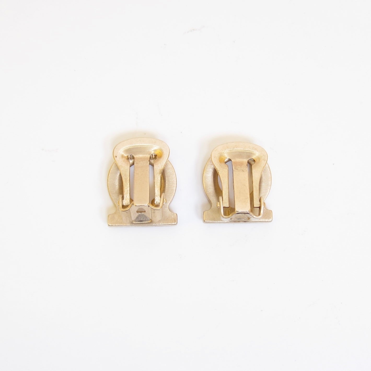 Ferragamo Vintage Gancini Golden Clip-on Earrings