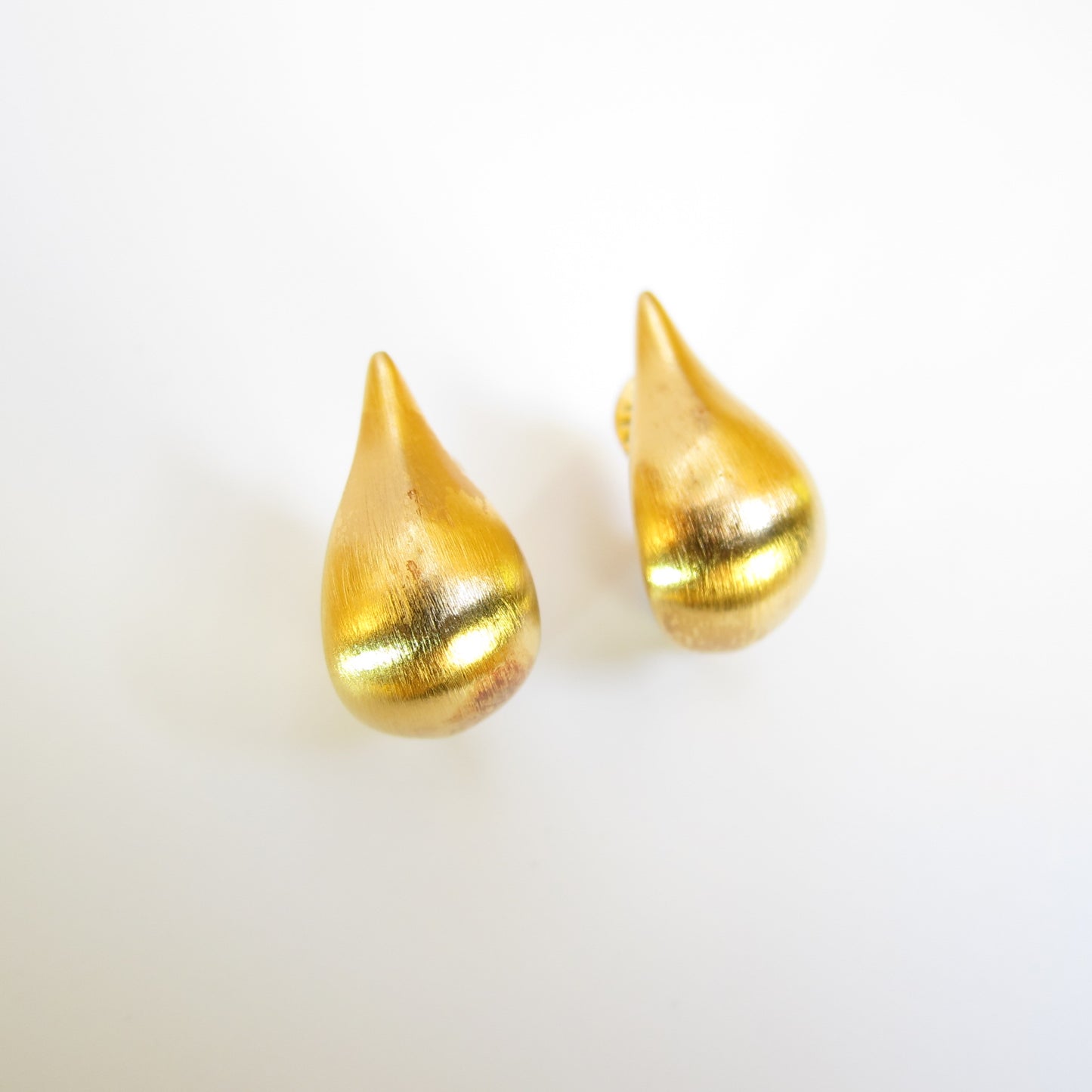 Monet Vintage Stylish Golden Clip-on Earrings