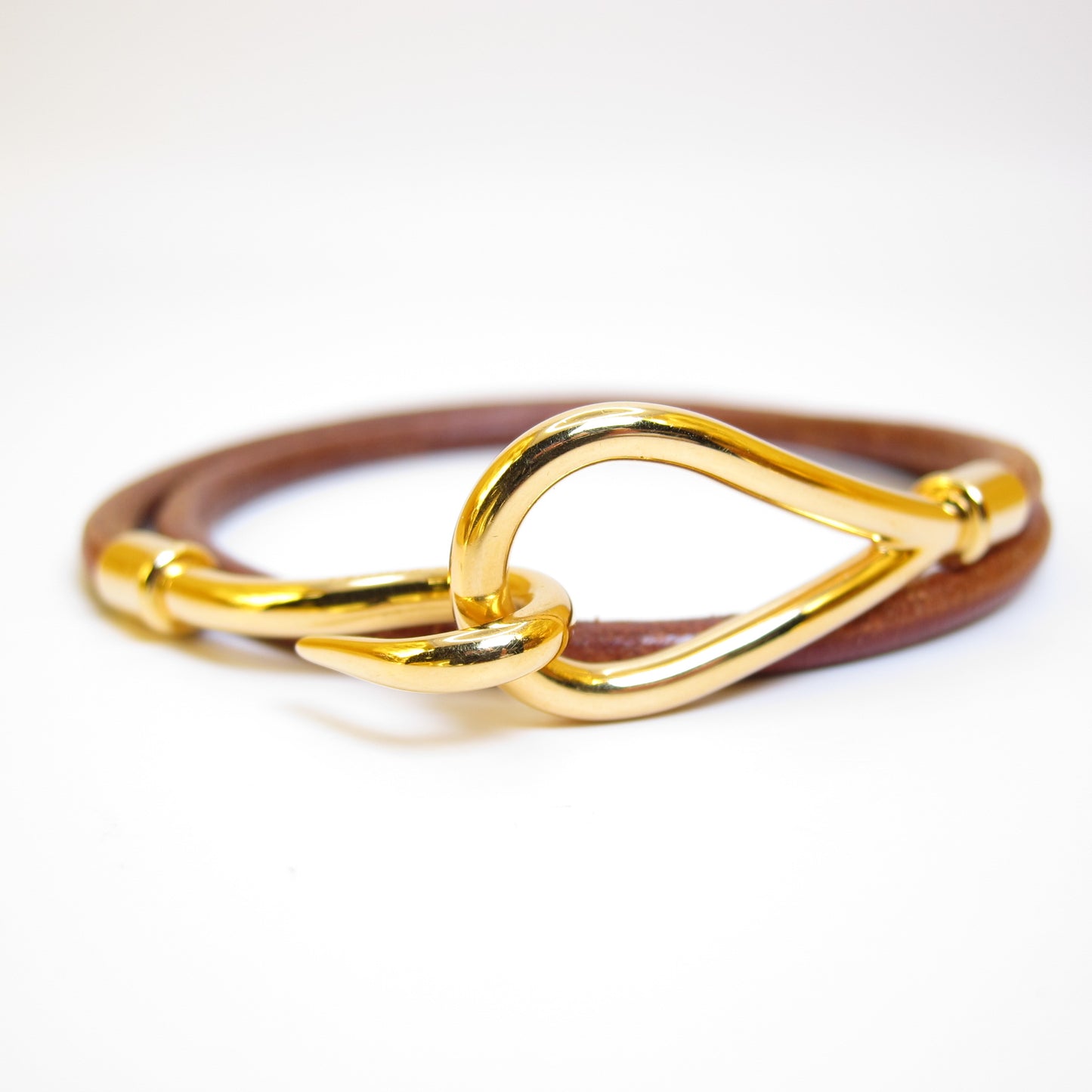Hermes Vintage Hermes Brown Jumbo Hook Bracelet