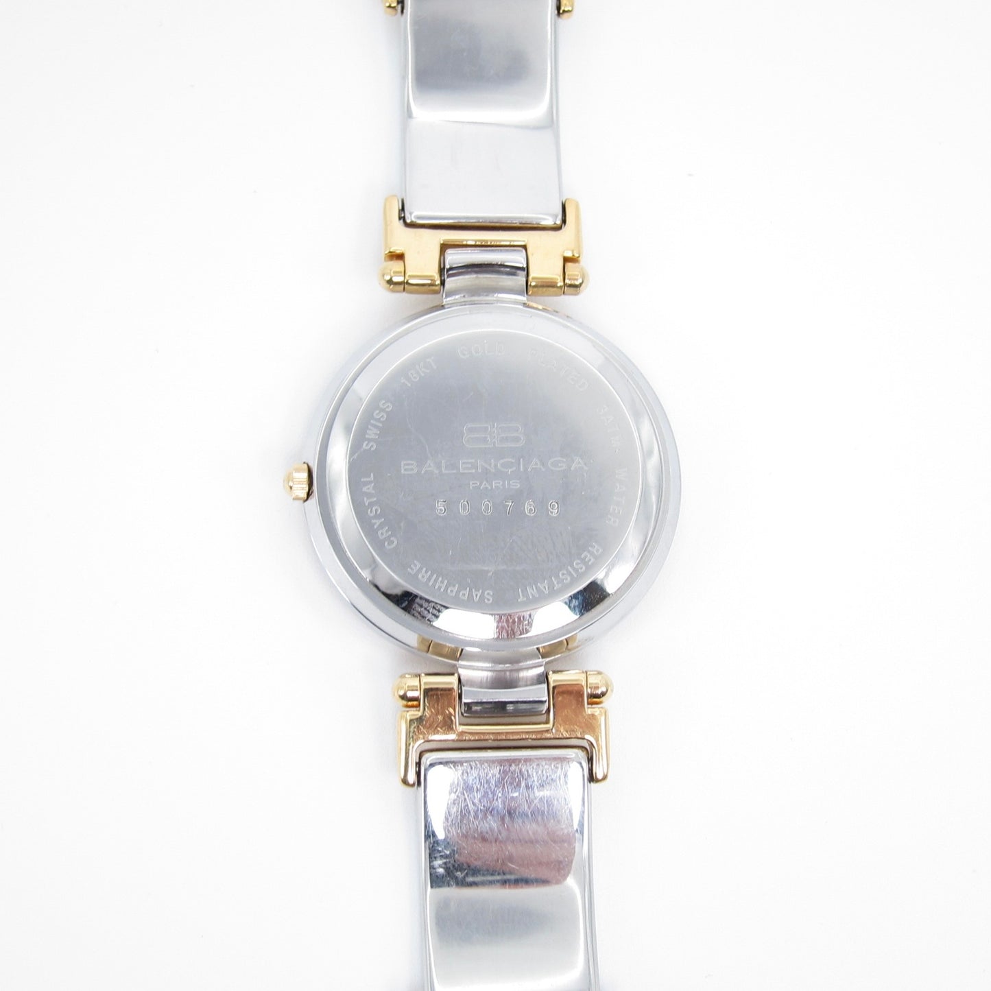 Balenciaga Vintage Two-Tone Crystal Bezel Ladies Watch