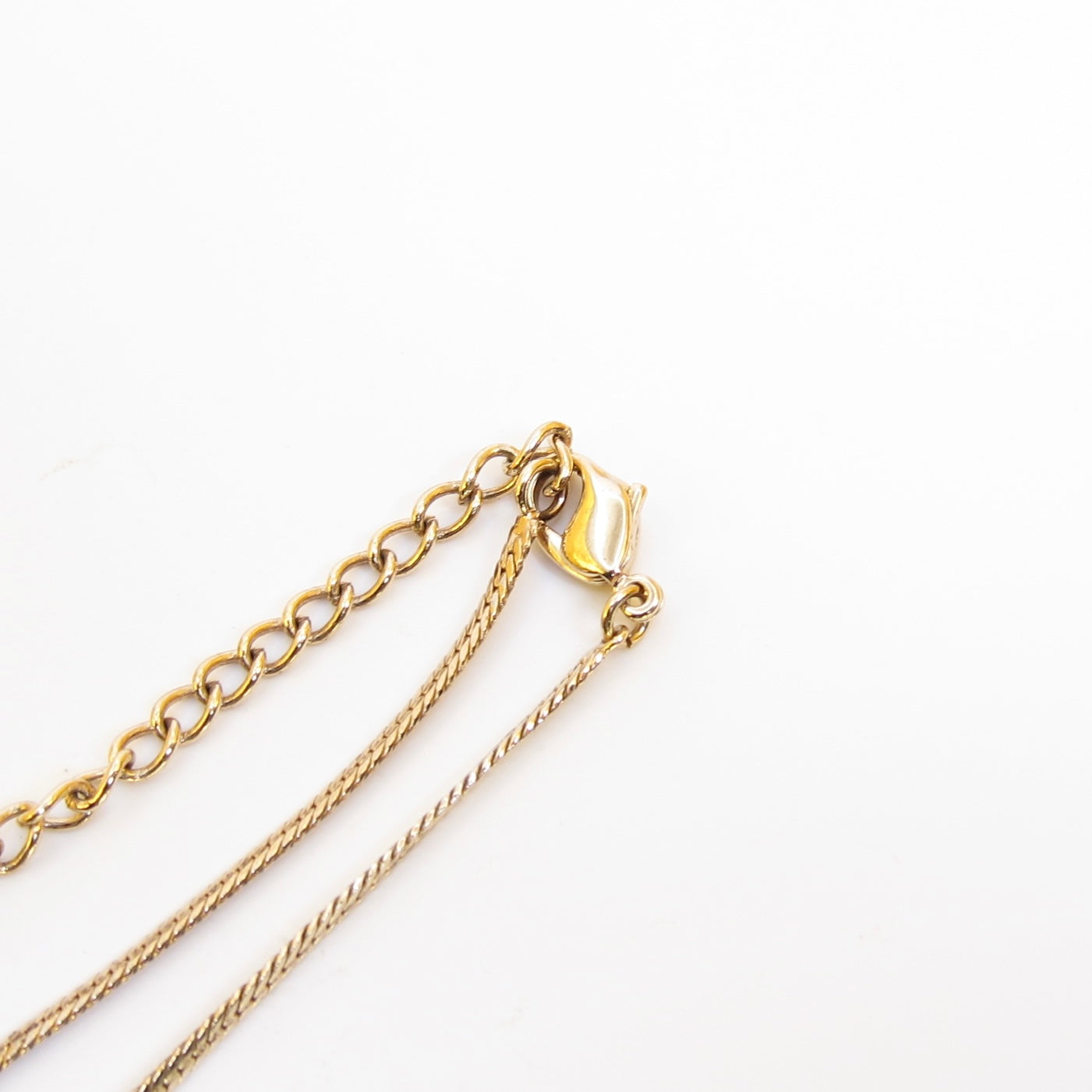 Christian Dior Vintage CD Logo on Ribbon Golden Necklace