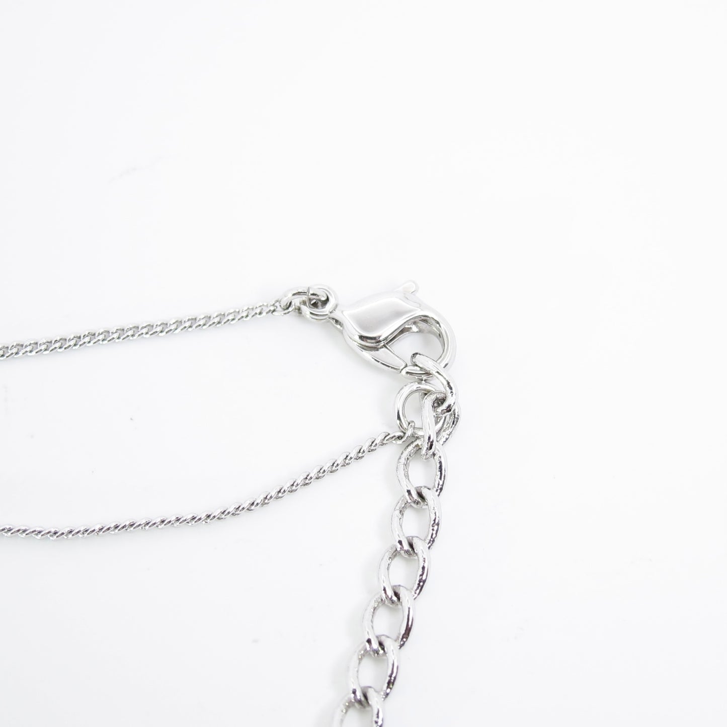 Christian Dior Vintage CD Logo on Yellow Apple Silver Necklace