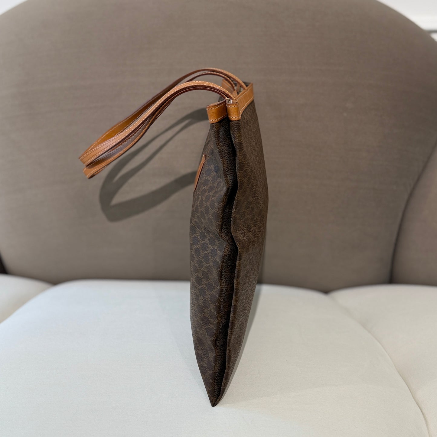 Celine Macadam Brown Tote Bag