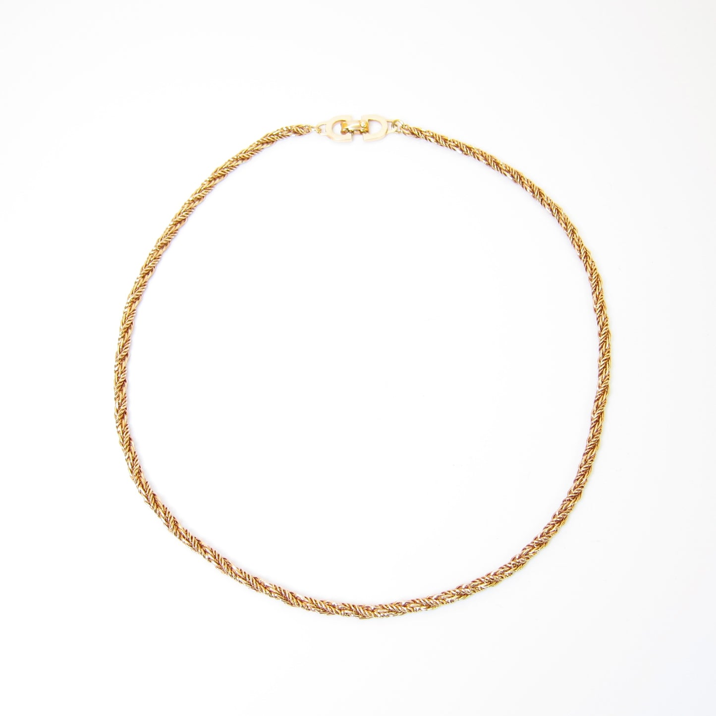 Christian Dior Vintage Stylish Golden Necklace