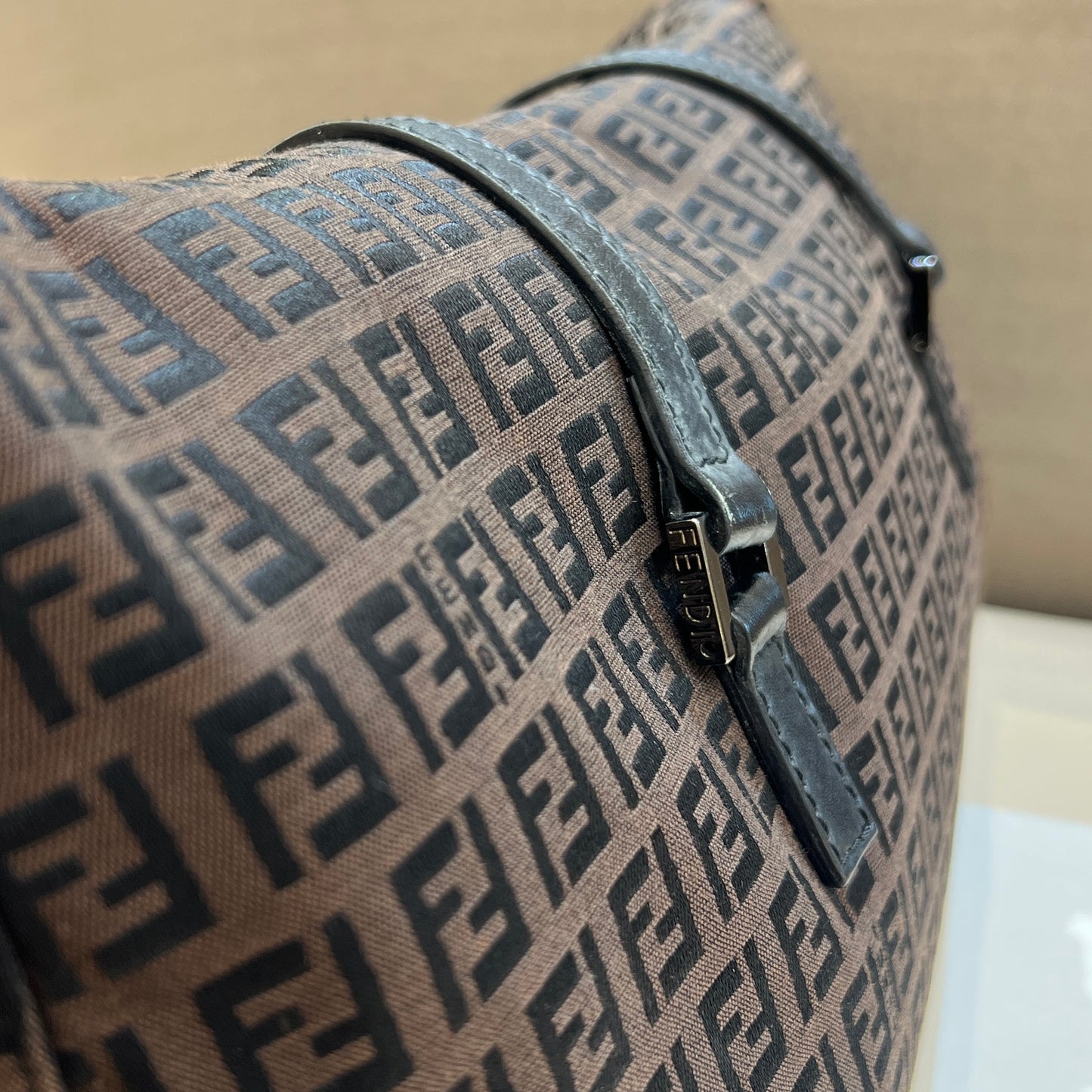 Fendi Vintage Zucchino Large Shoulder Bag
