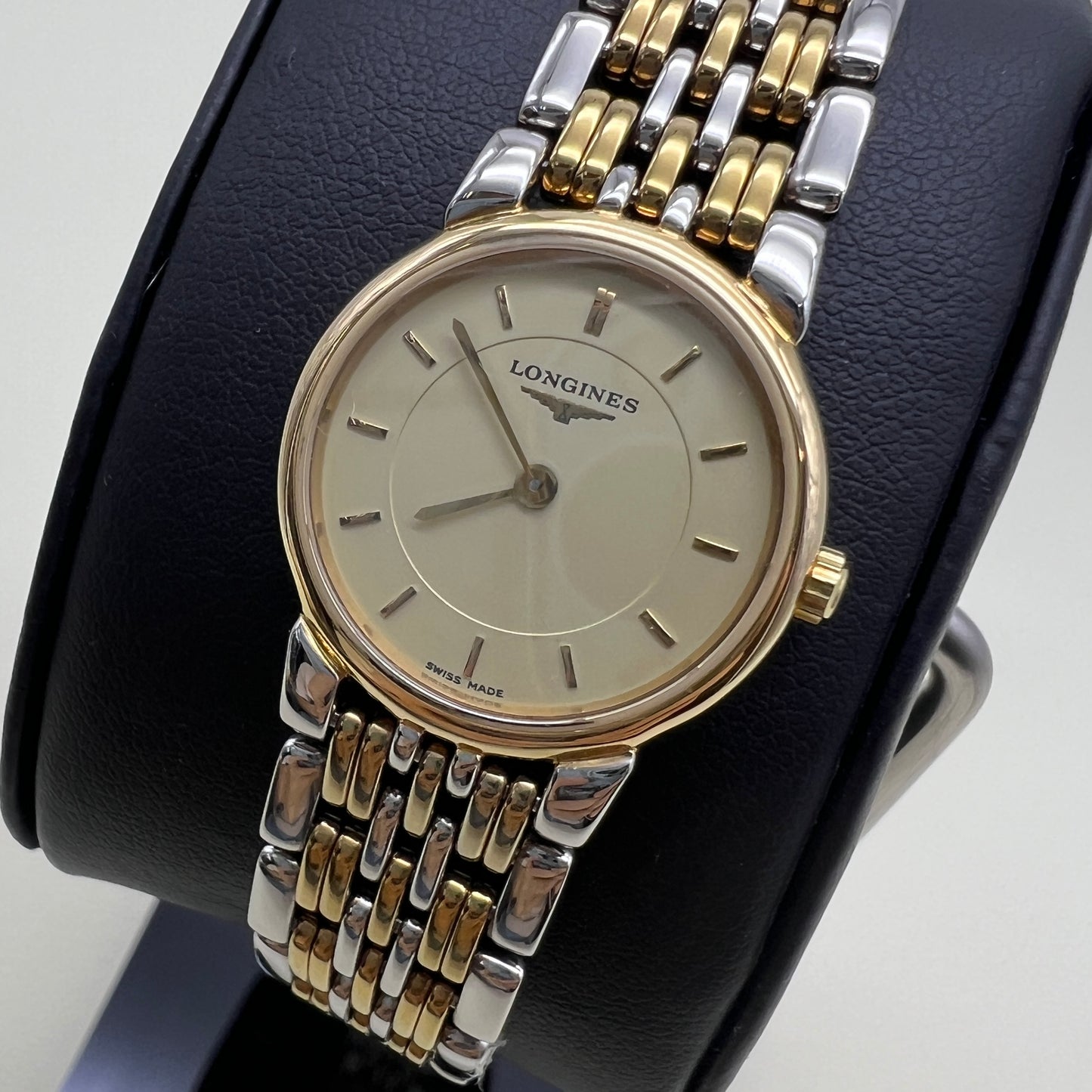 Longines Vintage Round Ivory Face Two Tone Ladies Watch