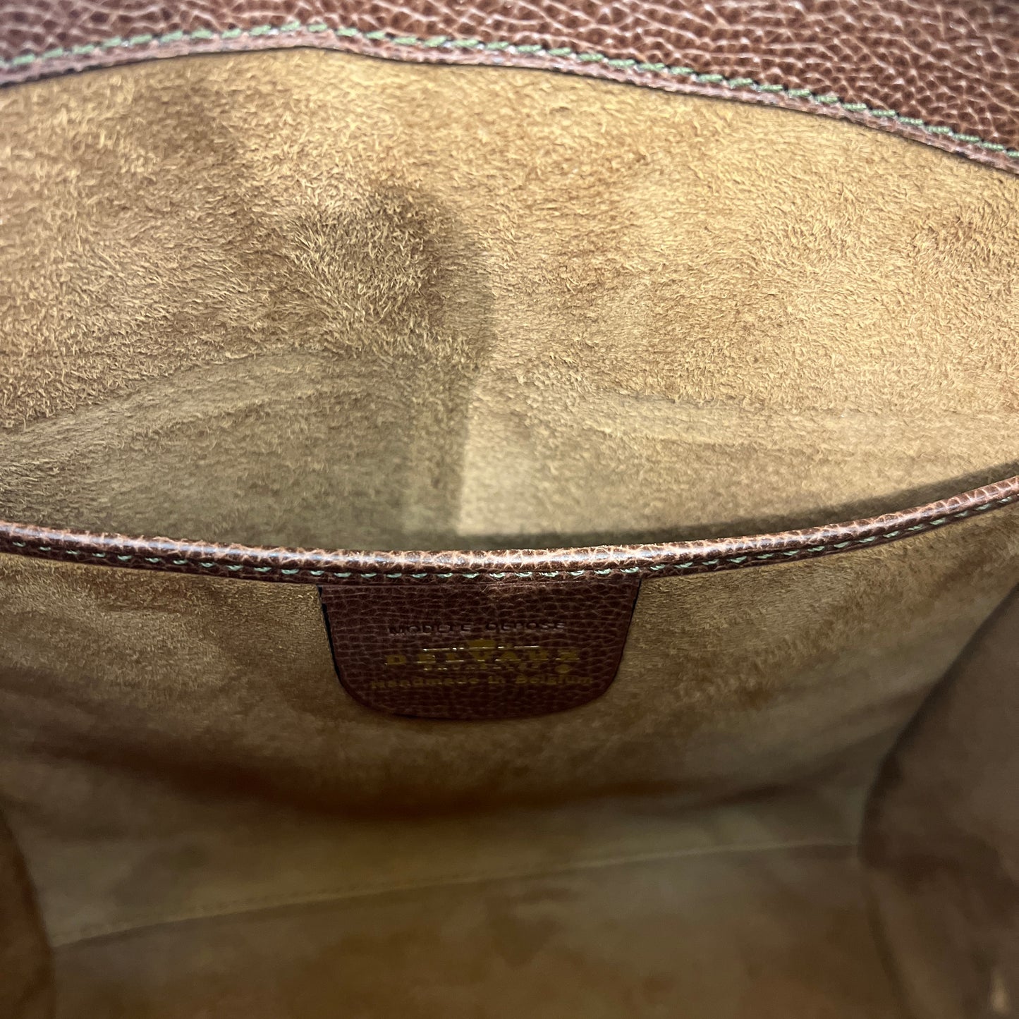 Delvaux Vintage Brown Leather Shoulder Bag