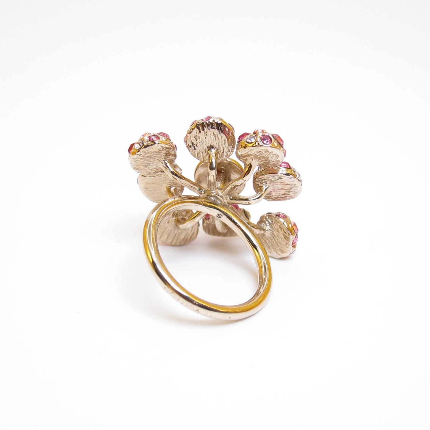 Louis Vuitton Vintage Mille Et Une Nuits Pink Color Stone Golden Ring