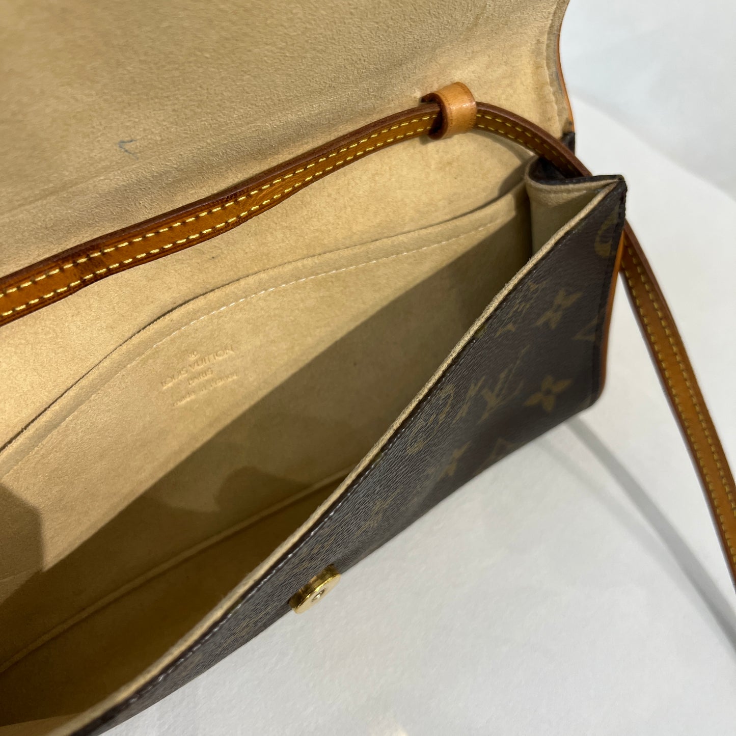 Louis Vuitton Vintage Classic Monogram Canvas Pochette Twin Shoulder Bag