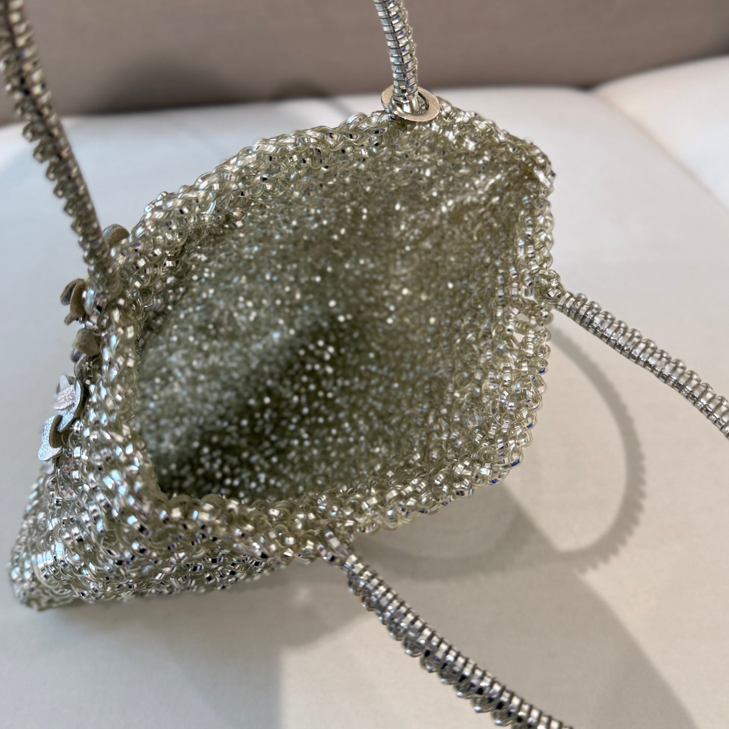 Anteprima Silver Wire Clover Motif Handbag