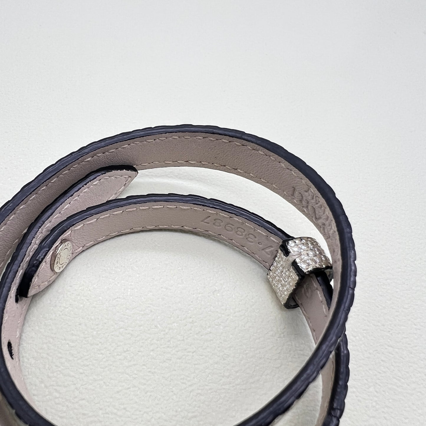 Bvlgari Vintage Serpenti Forever Shiny Lizard Leather Bracelet