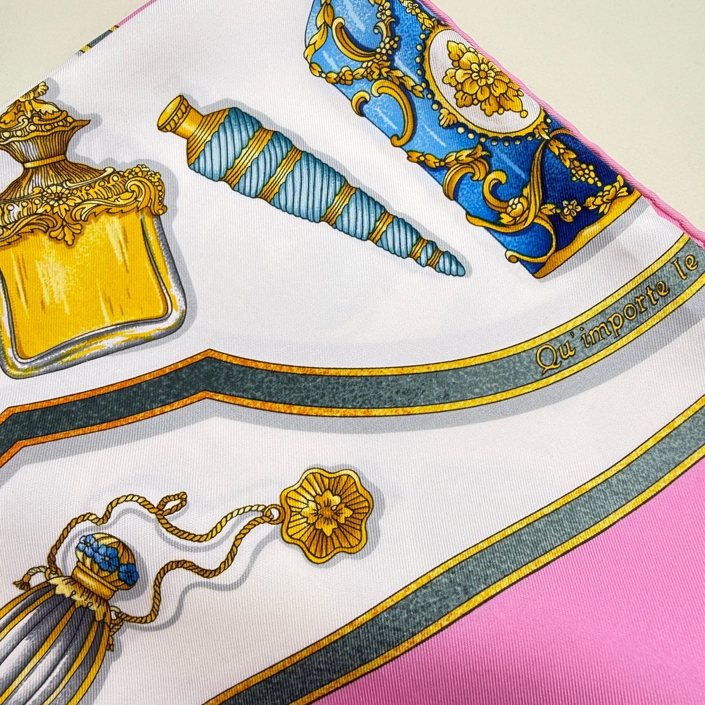 Hermes Vintage Bottle Motif Scarf