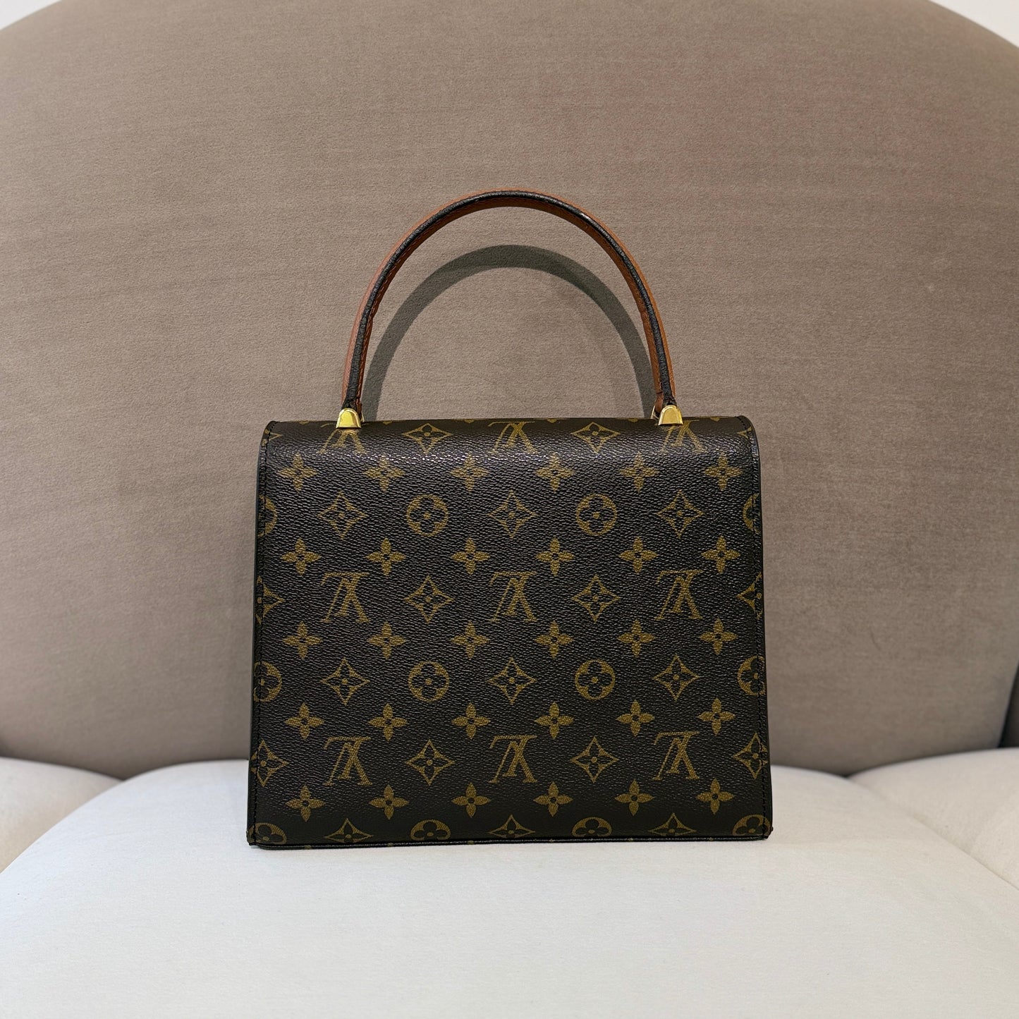 Louis Vuitton Malesherbes Classic Monogram Top Handle Handbag