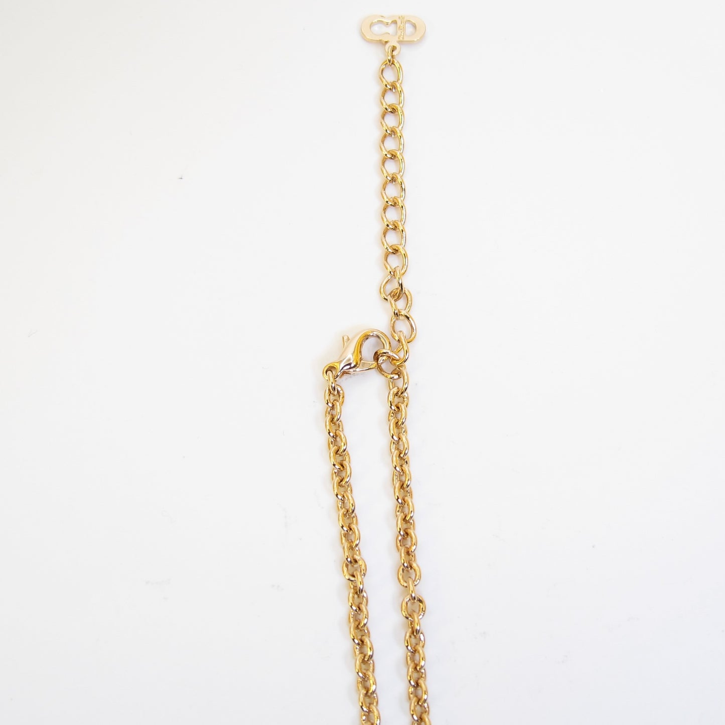 Christian Dior Vintage Dior 字母吊墜金色項鍊
