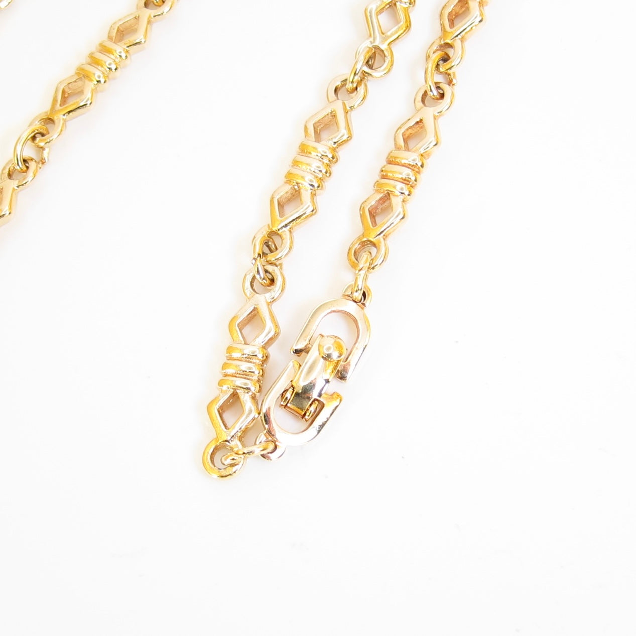 Christian Dior Vintage Stylish Golden Long Necklace