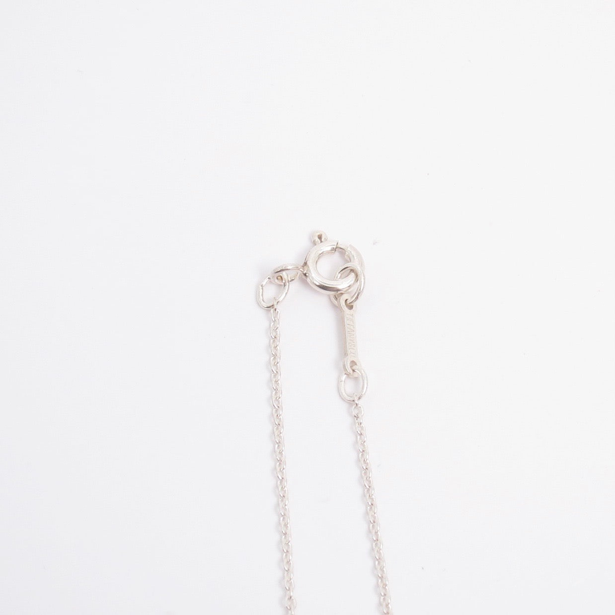 Tiffany Vintage 925 Silver Bean Pendant Necklace