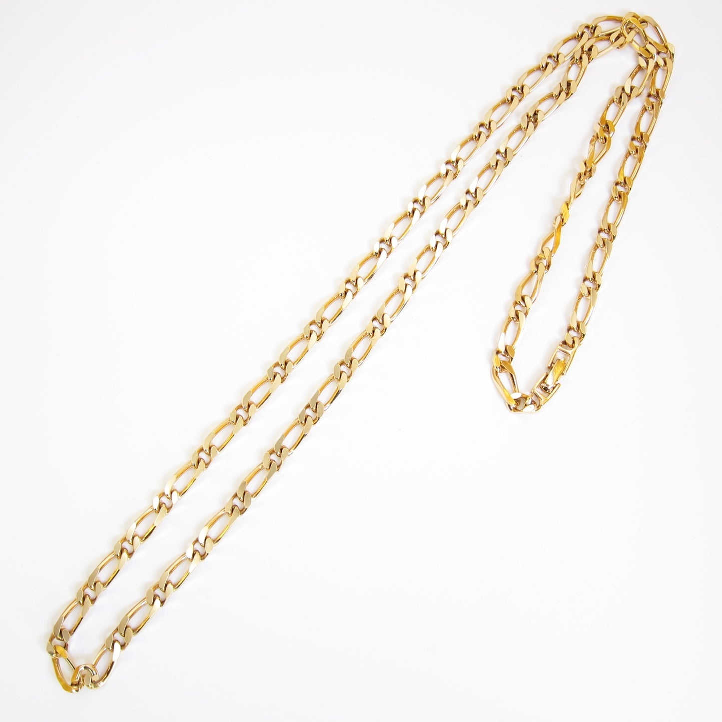 Monet Vintage Stylish Chain Golden Long Necklace