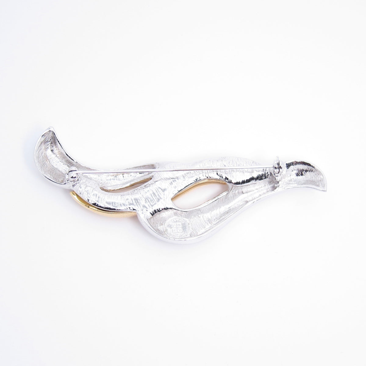 Givenchy Vintage Two Tone Wave Brooch