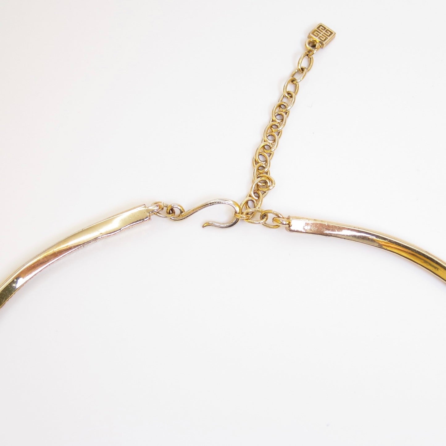 Givenchy Vintage Square Rhinestone Golden Choker