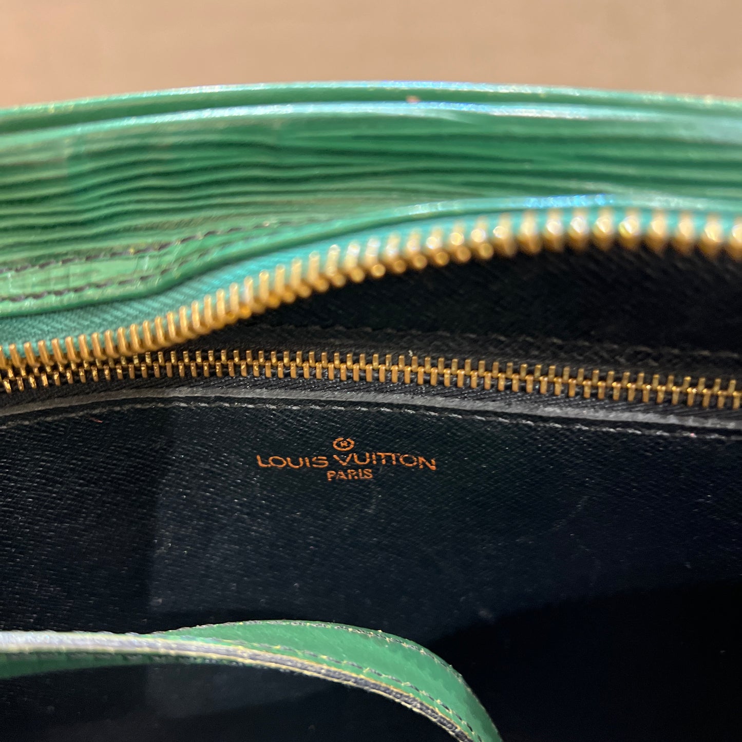 Louis Vuitton Vintage Jeune Fille Borneo Green Epi Shoulder Bag