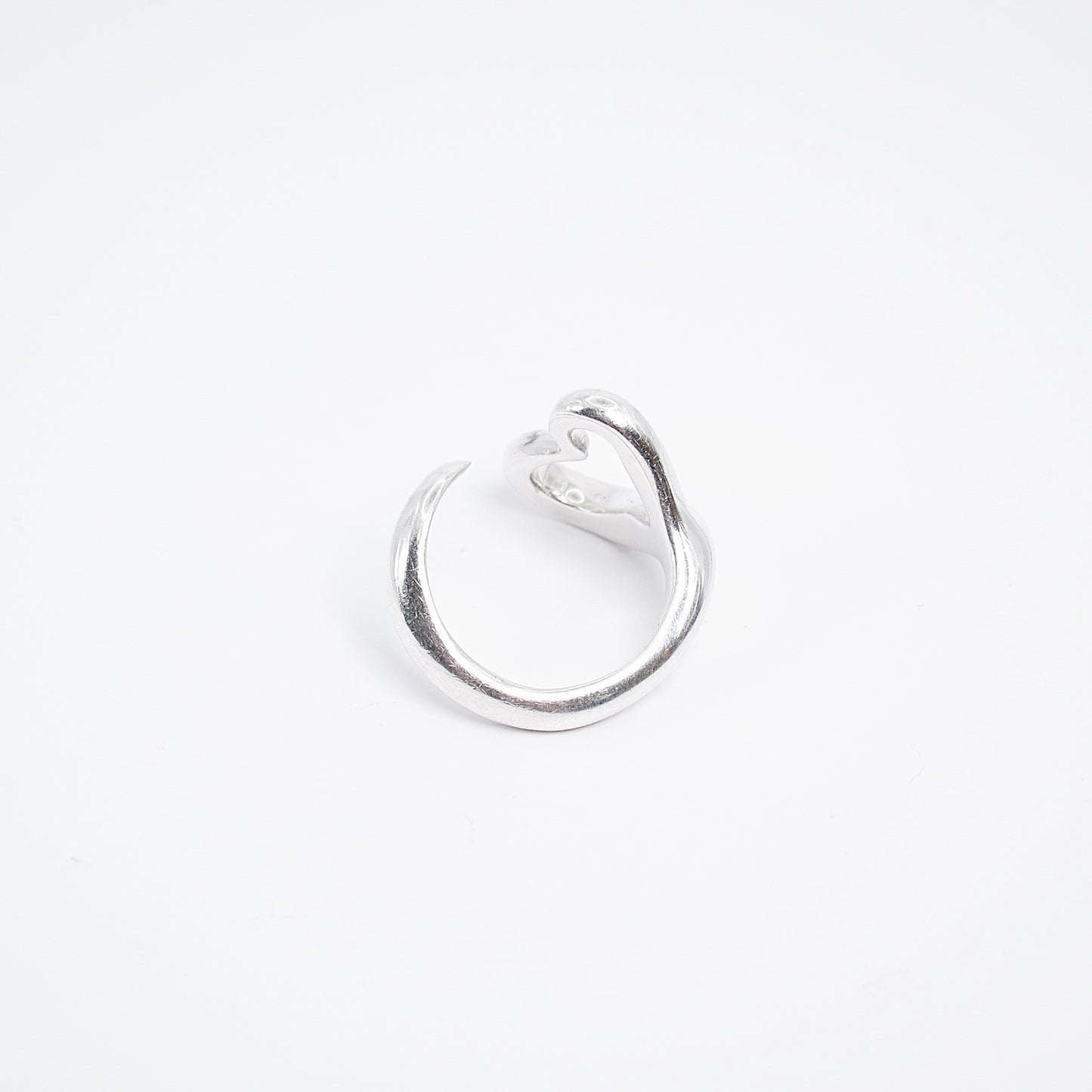 Tiffany Vintage Open Heart 925 Silver Ring