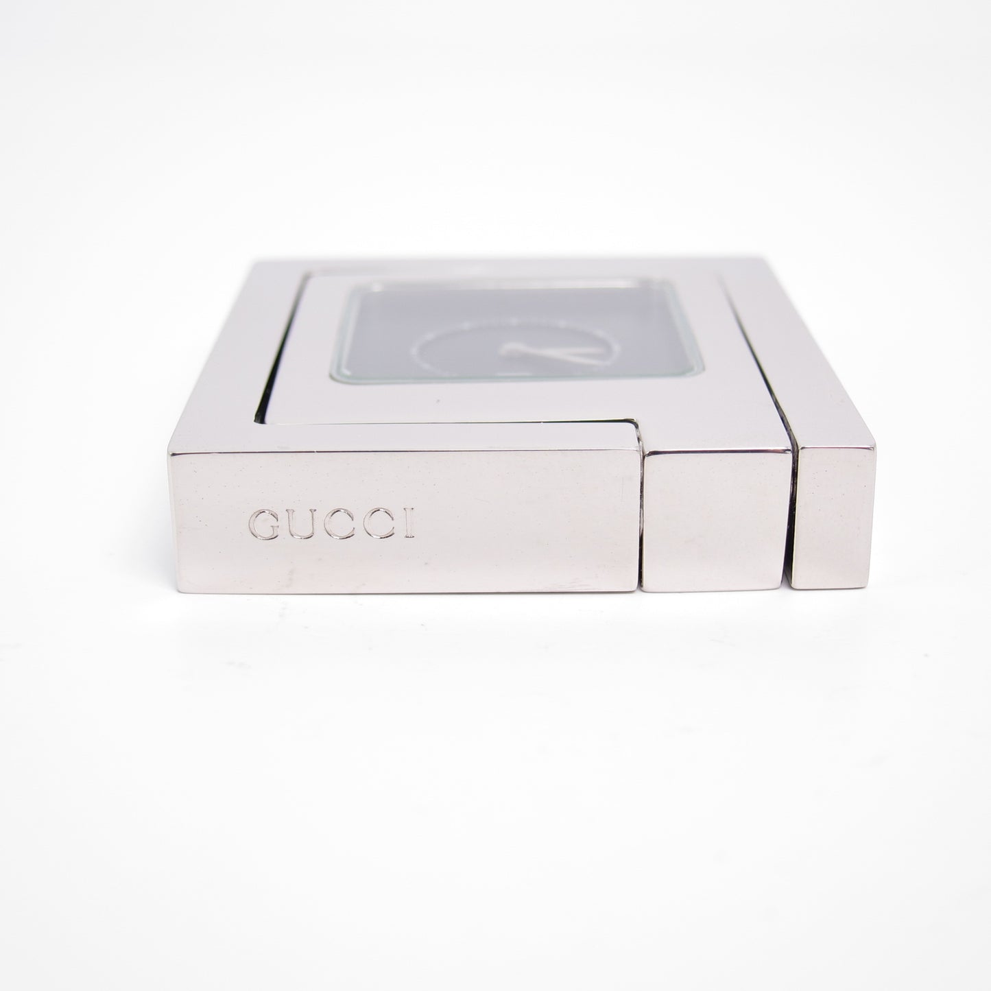 Gucci Vintage Black Square Face Table Clock