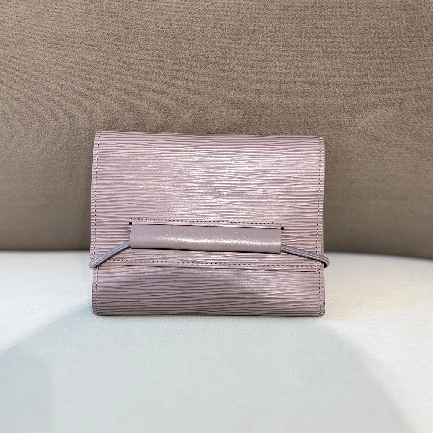 Louis Vuitton Lilac Epi Leather Tri-Fold Wallet