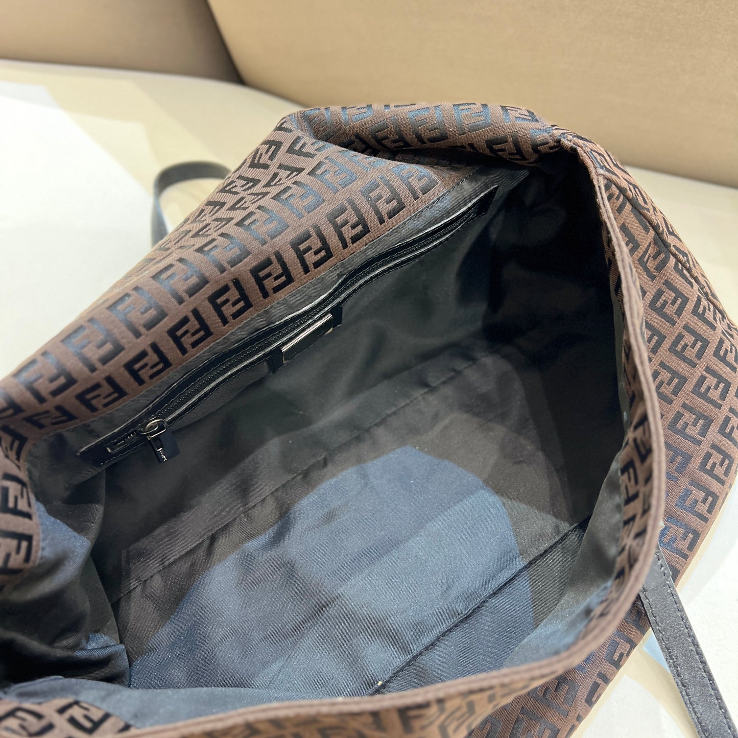 Fendi Vintage Zucchino Large Shoulder Bag