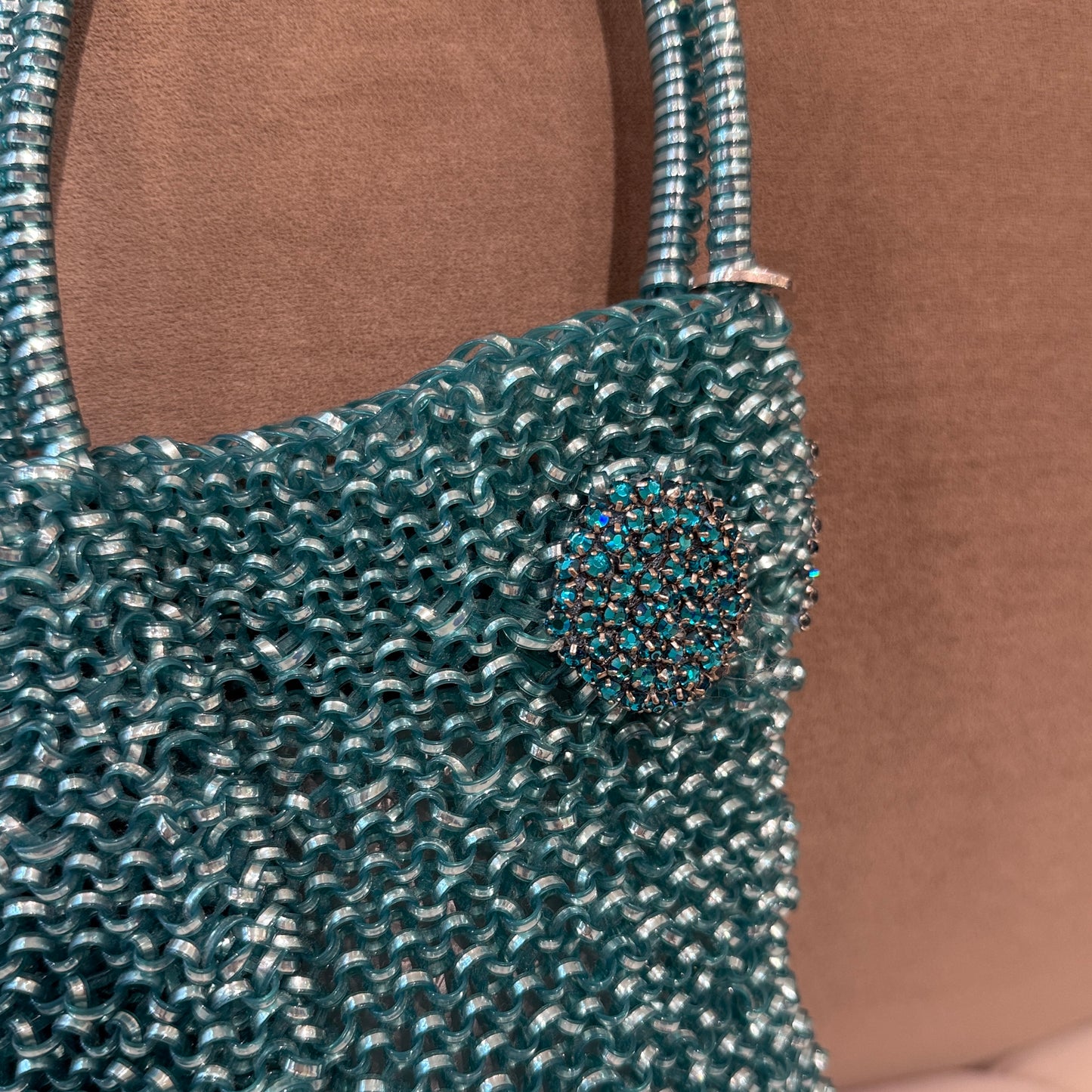 Anteprima Green Rabbit Motif Wire Bag