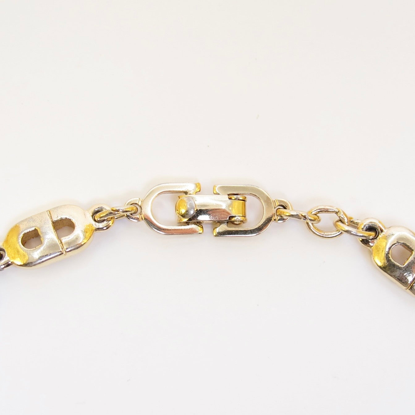 Christian Dior Vintage CD Logo Golden Bracelet