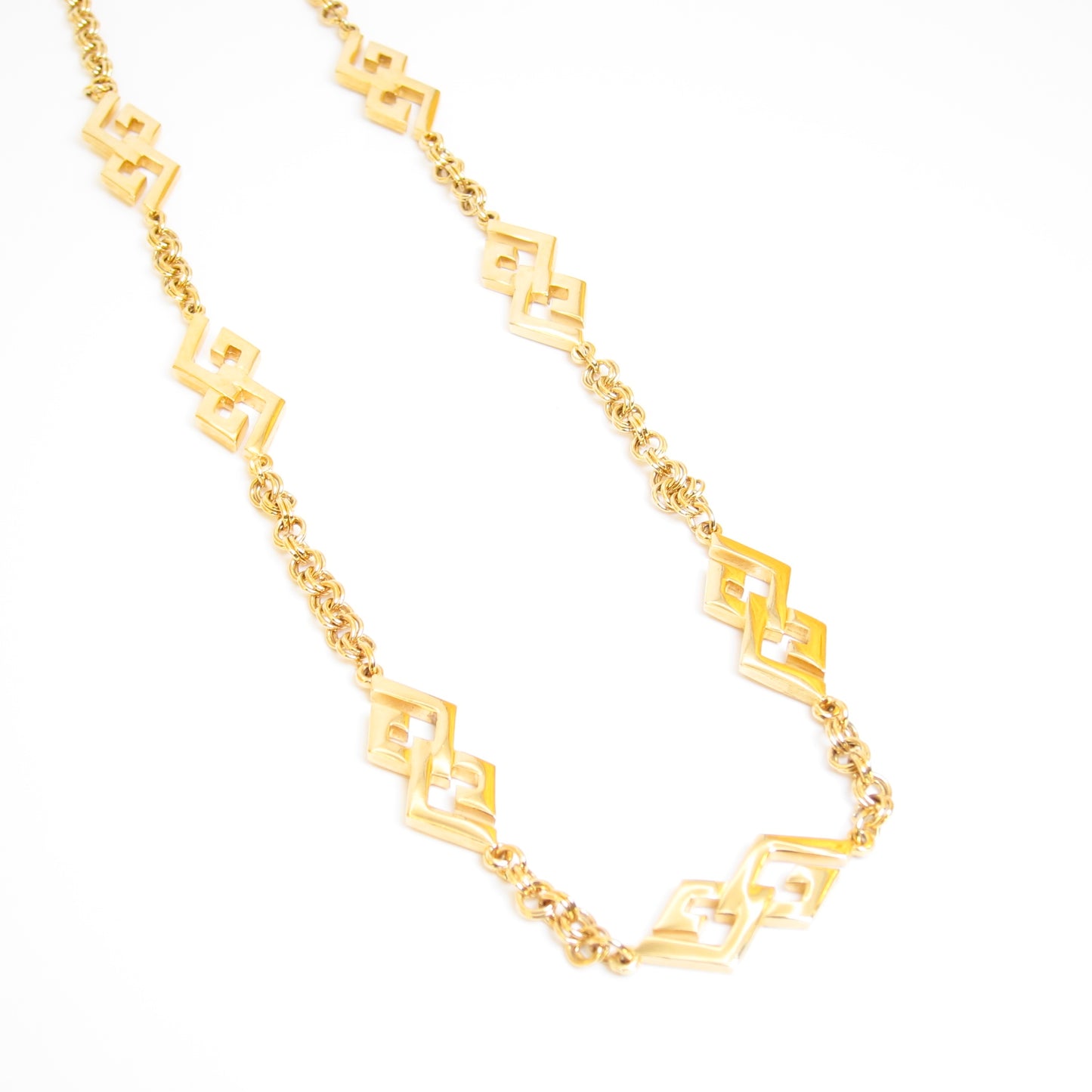 Givenchy Vintage GG Logo Golden Long Necklace