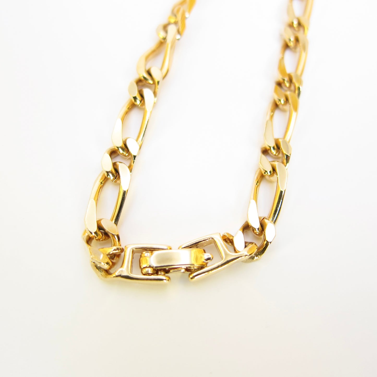 Monet Vintage Stylish Chain Golden Long Necklace