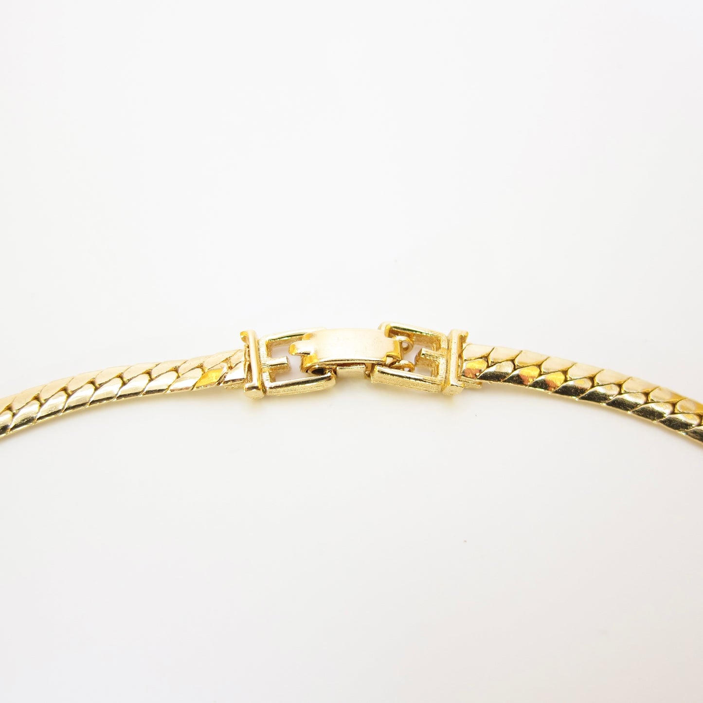 Givenchy Vintage Stylish Rhinestone Golden Necklace