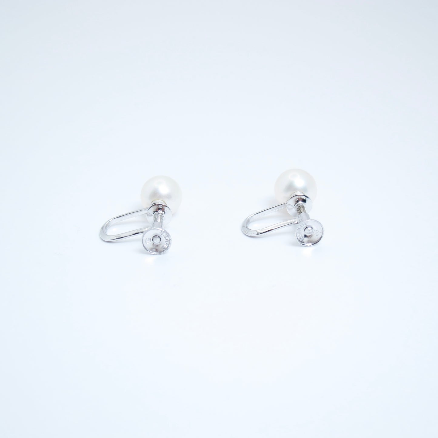 Mikimoto Vintage Akoya Pearl Silver Clip-on Earrings