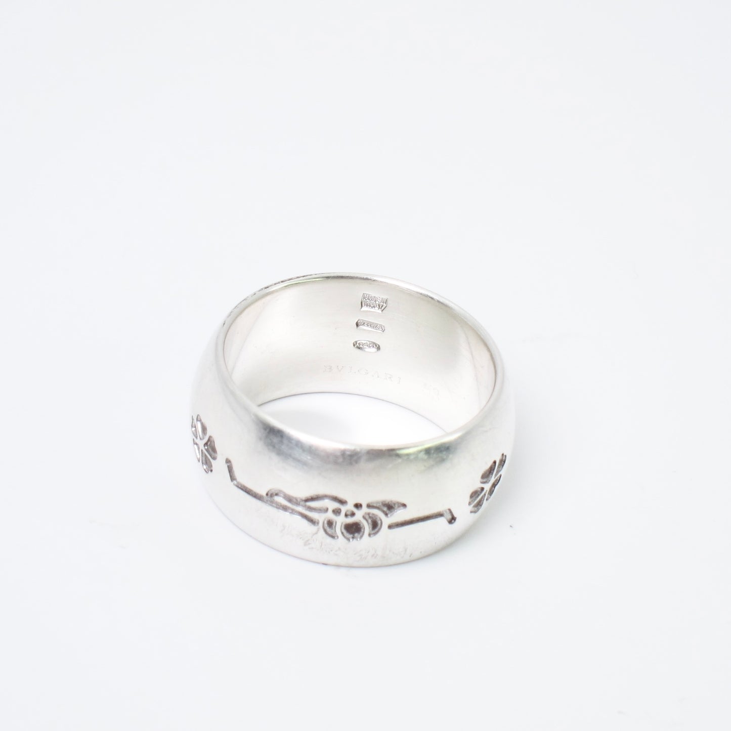 Bvlgari Vintage Save The Children 925 Silver Ring #53