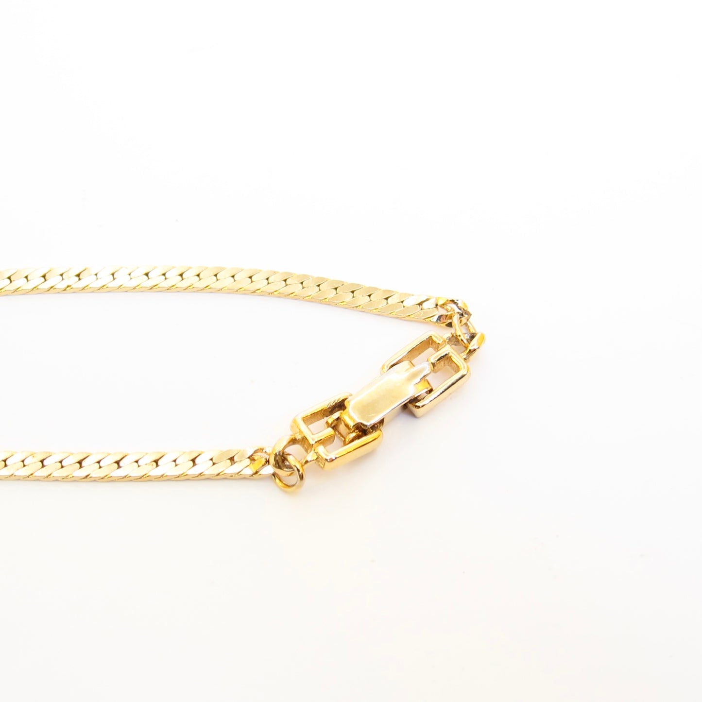 Givenchy Vintage Stylish Rhinestone Golden Pendant Necklace