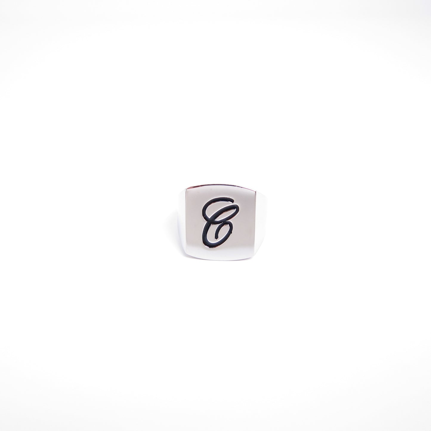 Chloe Vintage C Logo Silver Ring #13.5