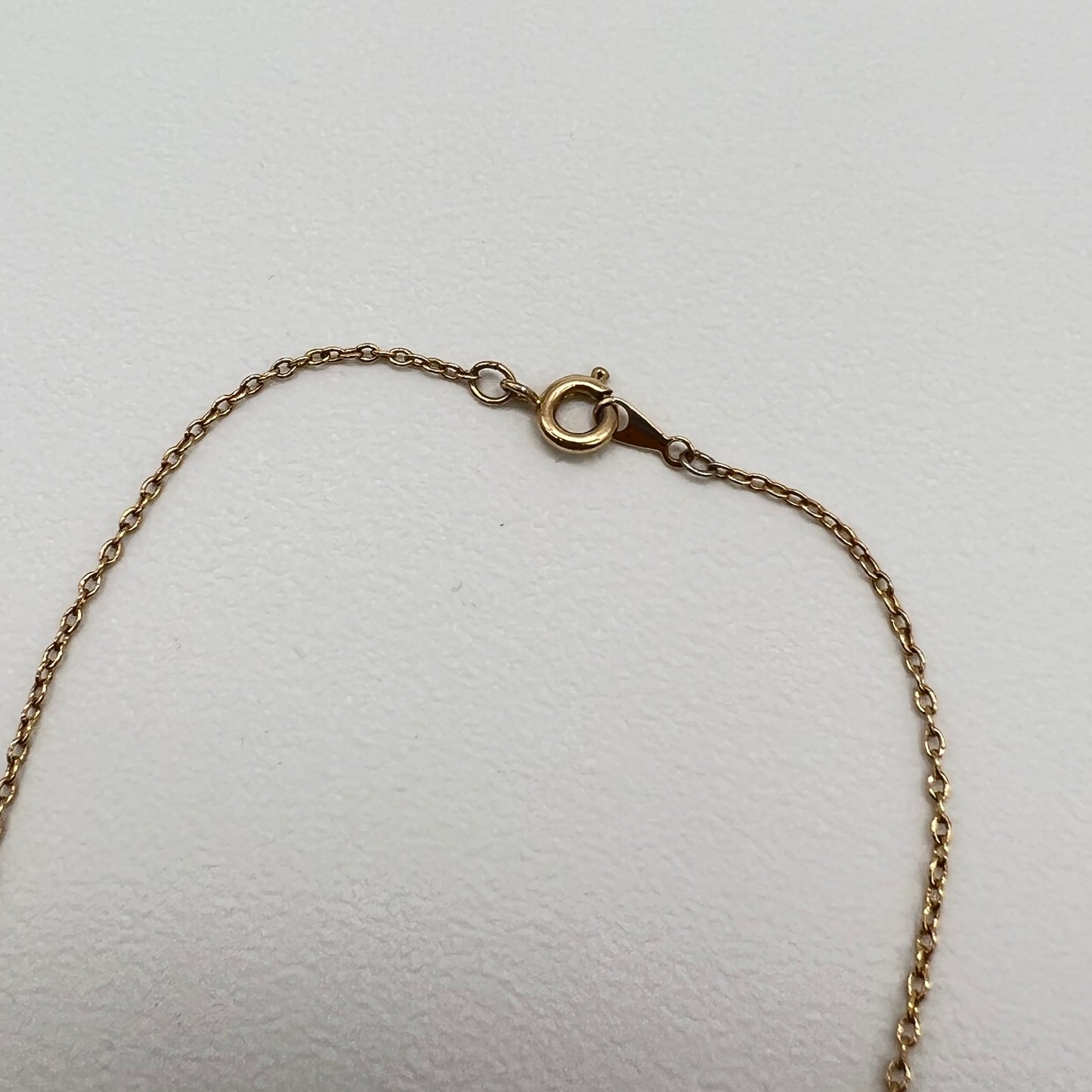 Givenchy Vintage G Logo White and Golden Pendant Necklace