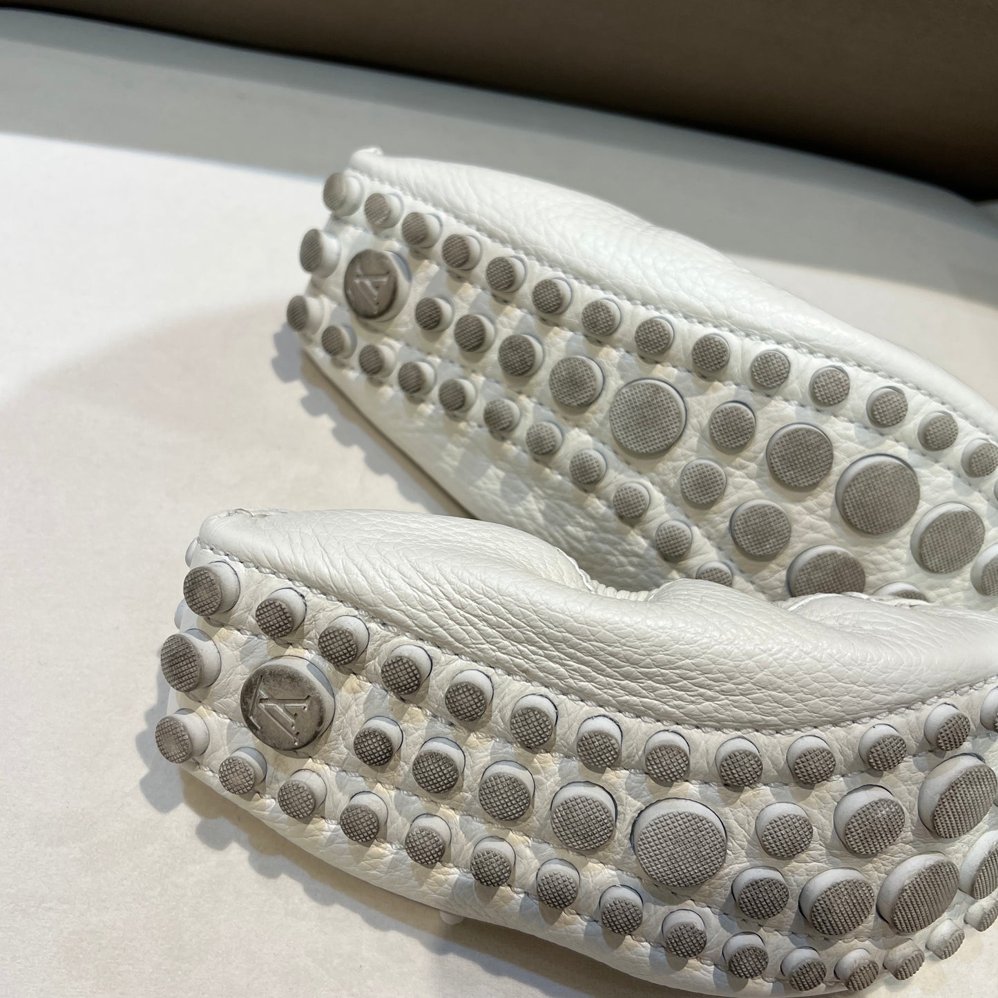 Louis Vuitton Vintage White Leather Shoe