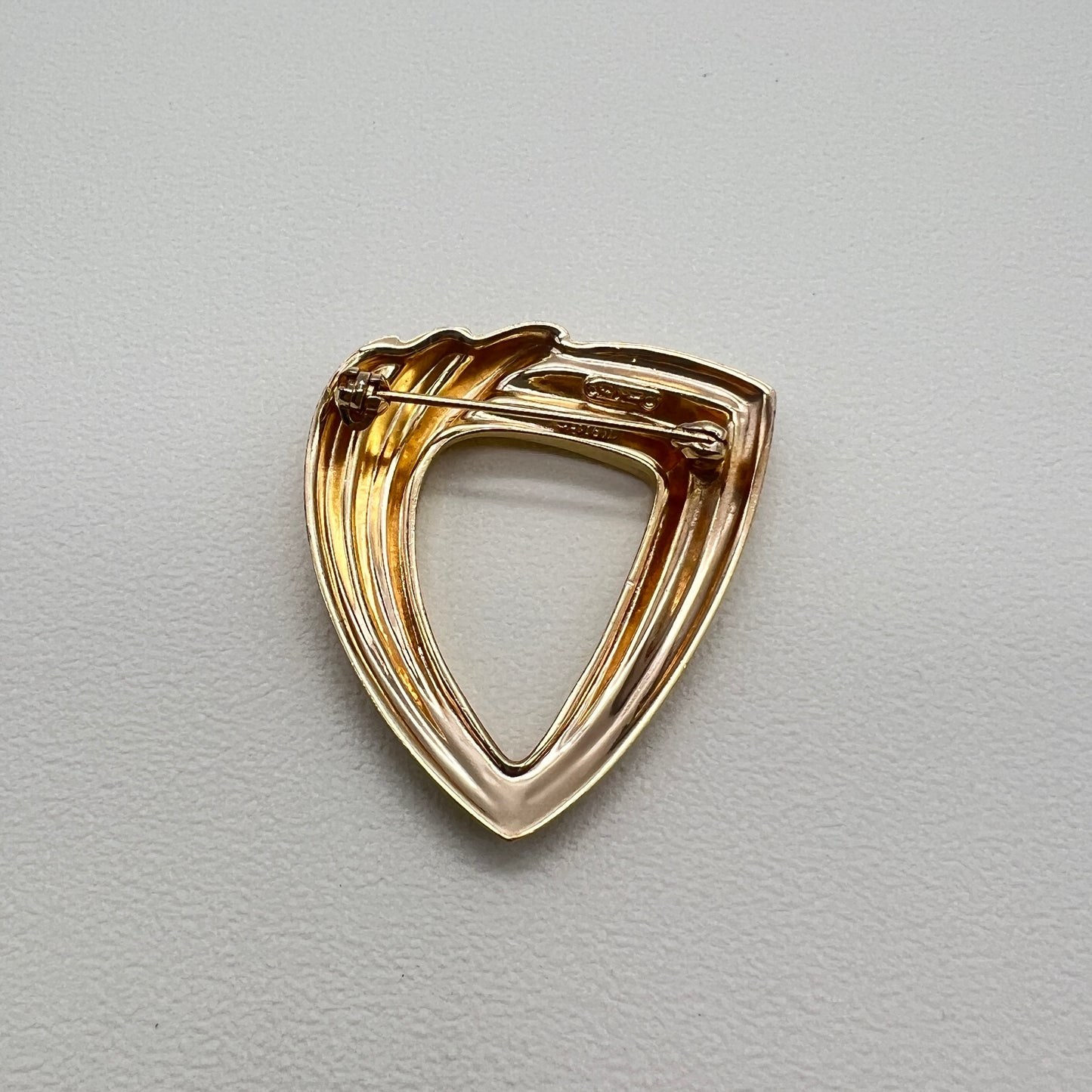 Christian Dior Vintage Stylish Golden Brooch
