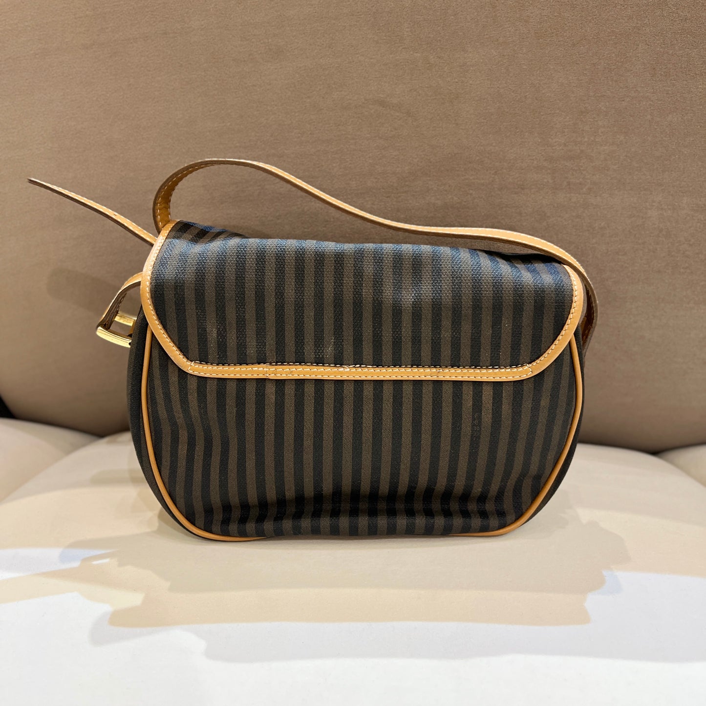 Fendi Vintage Pecan Pattern Shoulder Bag