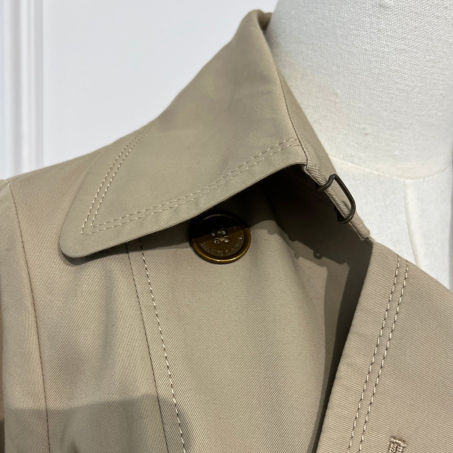 Burberry Vintage Beige Color Classic Long Trench Coat
