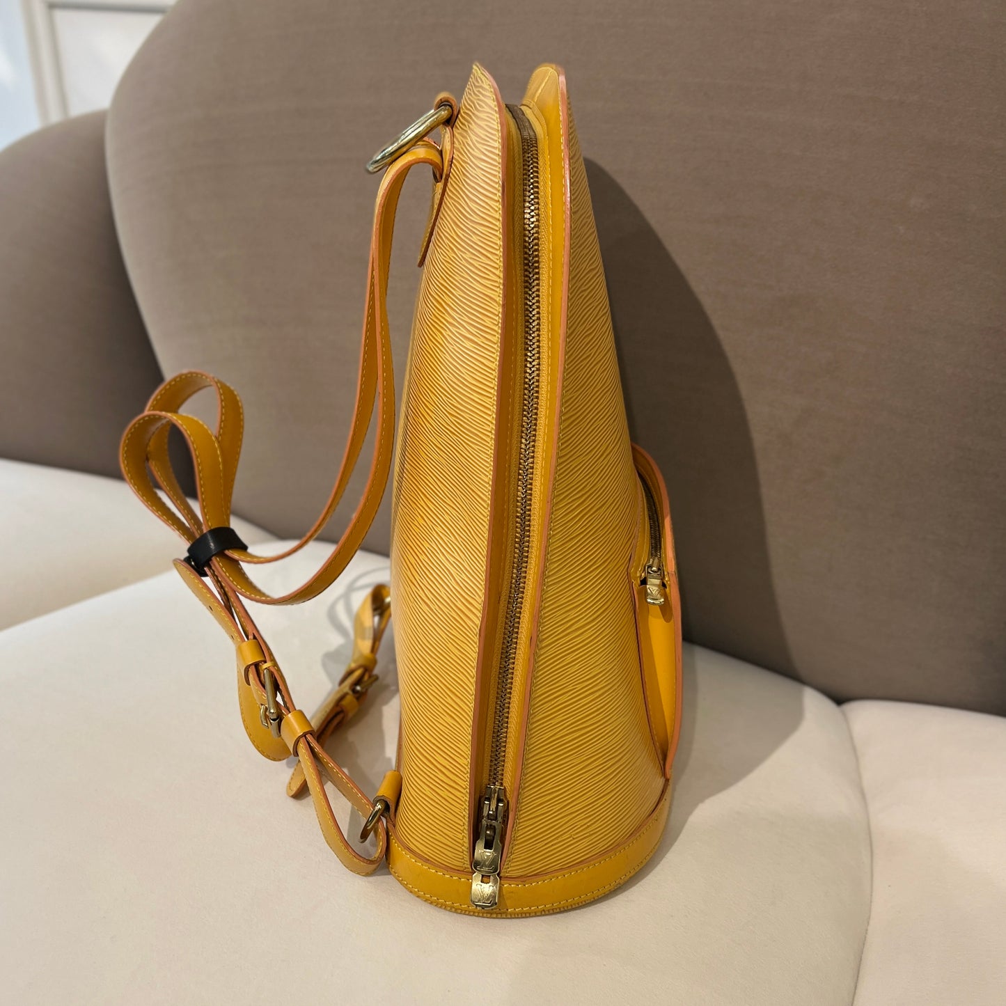 Louis Vuitton Vintage Yellow Epi Gobelins Backpack