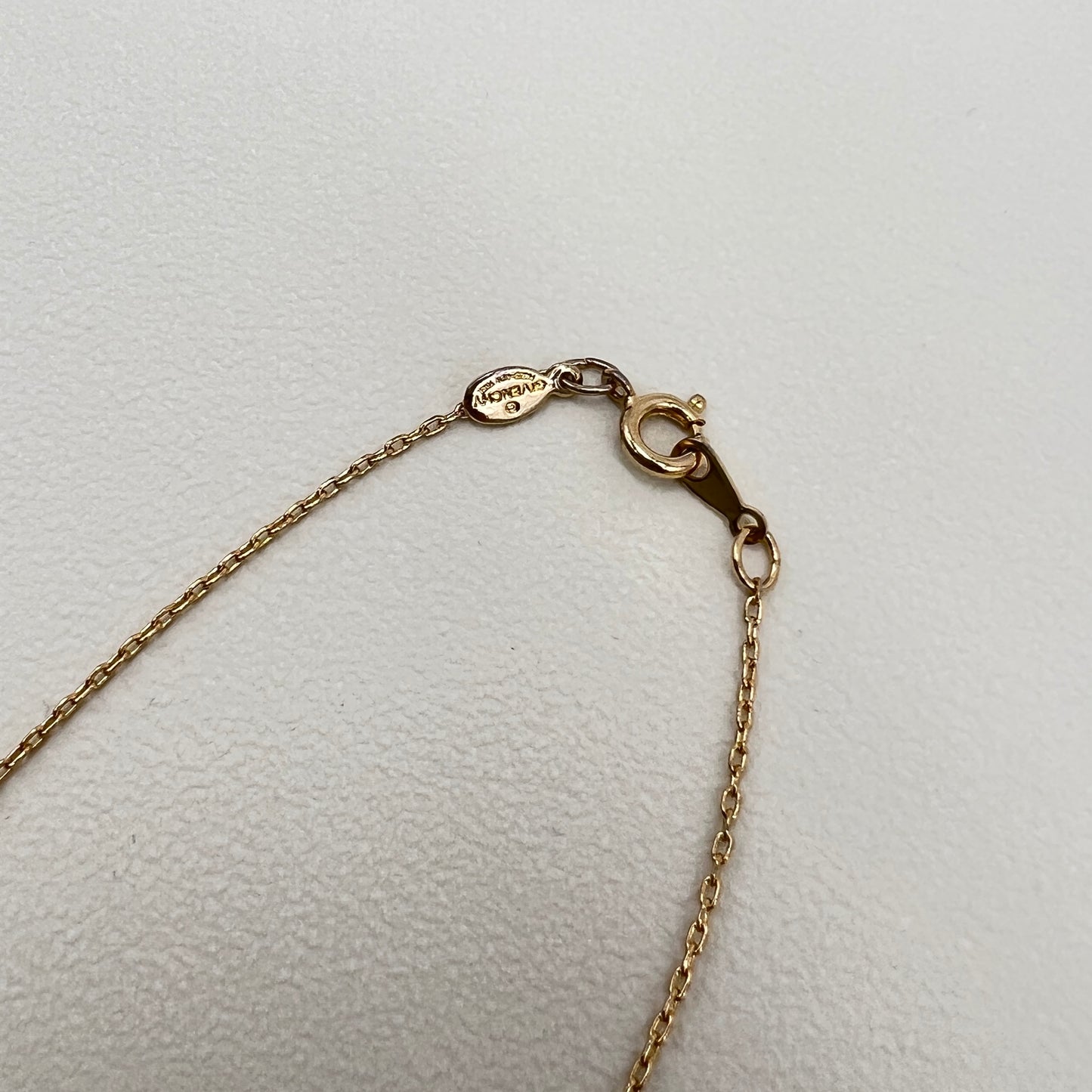 Givenchy Vintage GG Logo With Rhinestone Golden Necklace