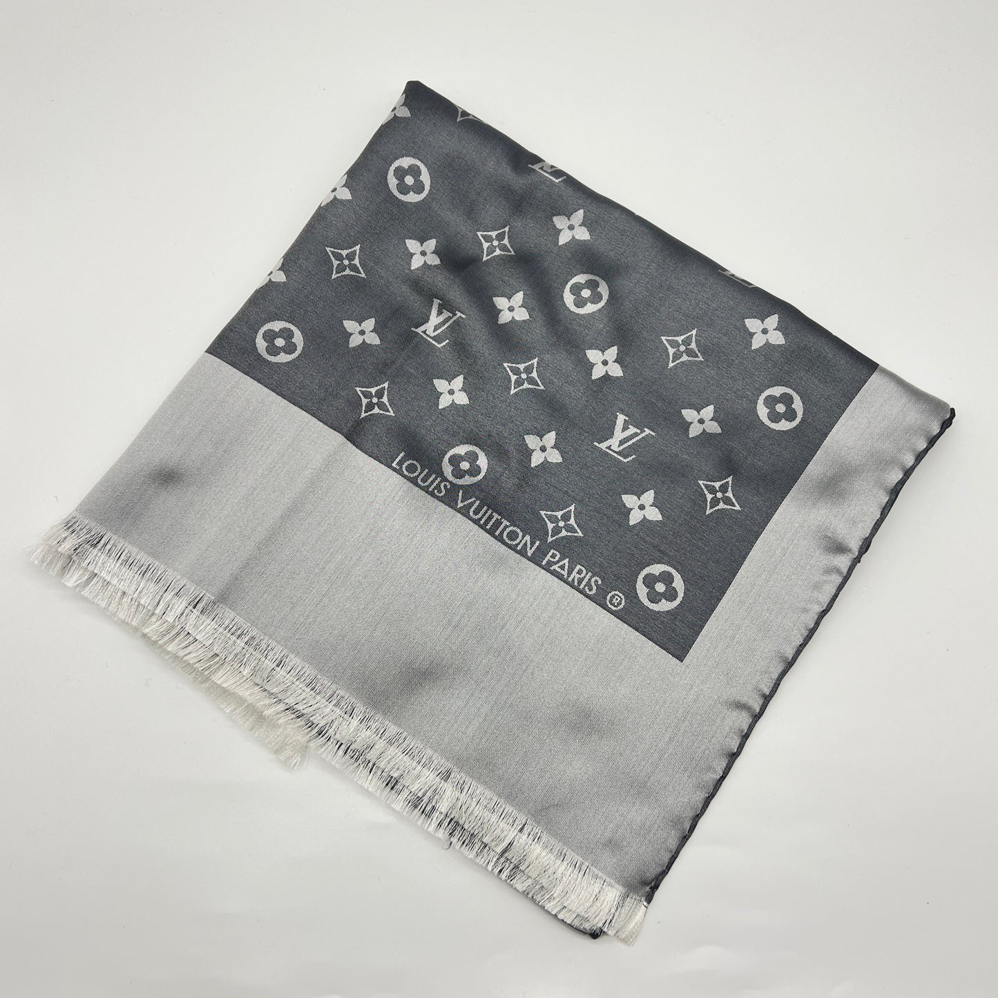 Louis Vuitton Vintage Unused Monogram Silk Scarf With Tag